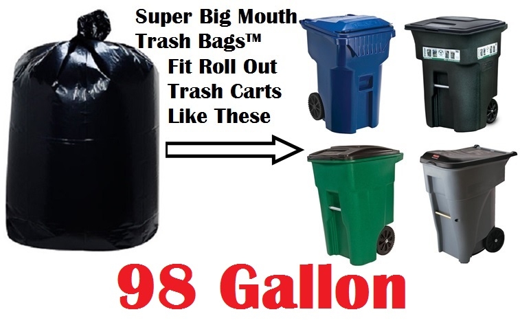 90,95,96,98,100 Gallon Trash Bags.